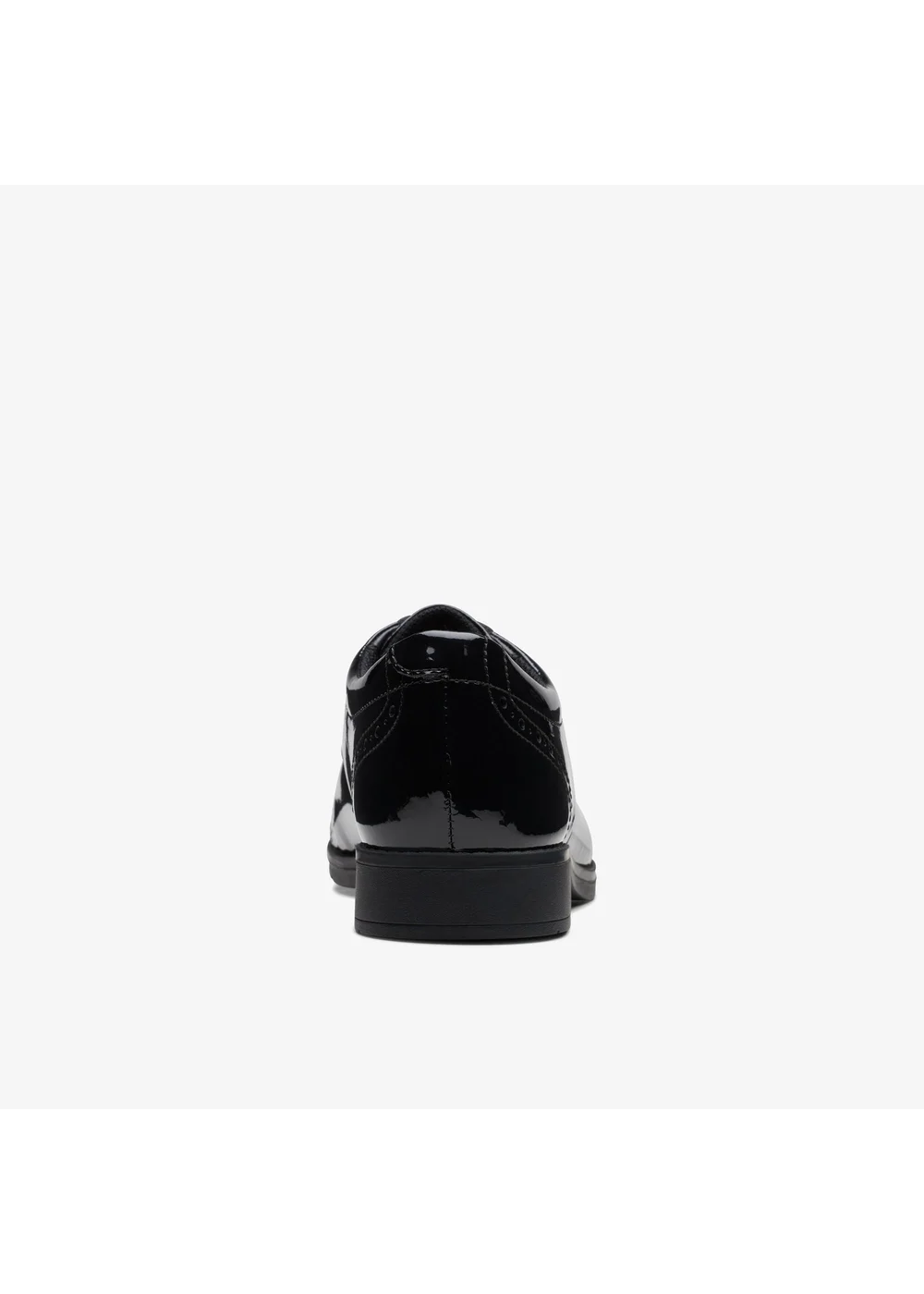 Clarks School Sami Walk Youth Black Patent Wide - 3 Image 5