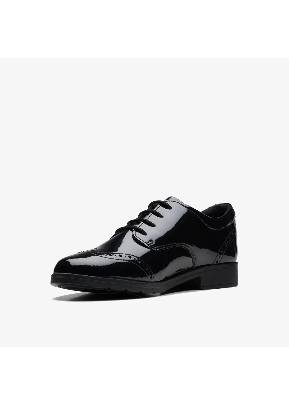 Clarks School Sami Walk Youth Black Patent Standard - 5 Image 4