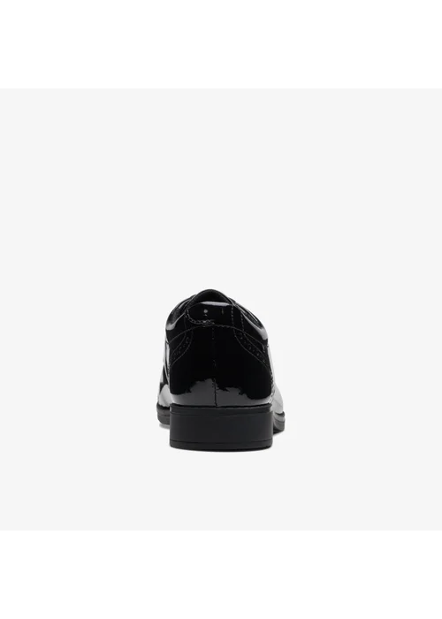 Clarks School Sami Walk Youth Black Patent Standard - 5 Image 5