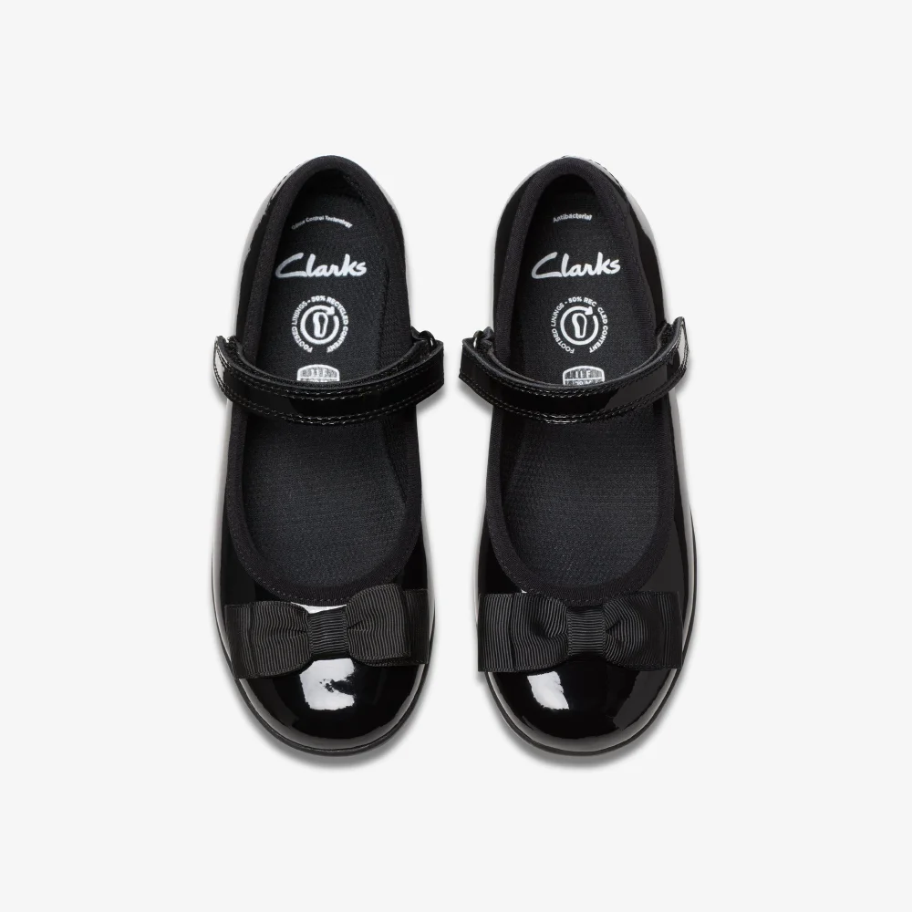 Clarks School Scala Tap Kid Black Patent Narrow - 10.5 Infants Image 6