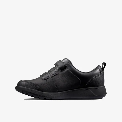 Clarks School Scape Sky Kid Black Leather Standard - 1 Image 2