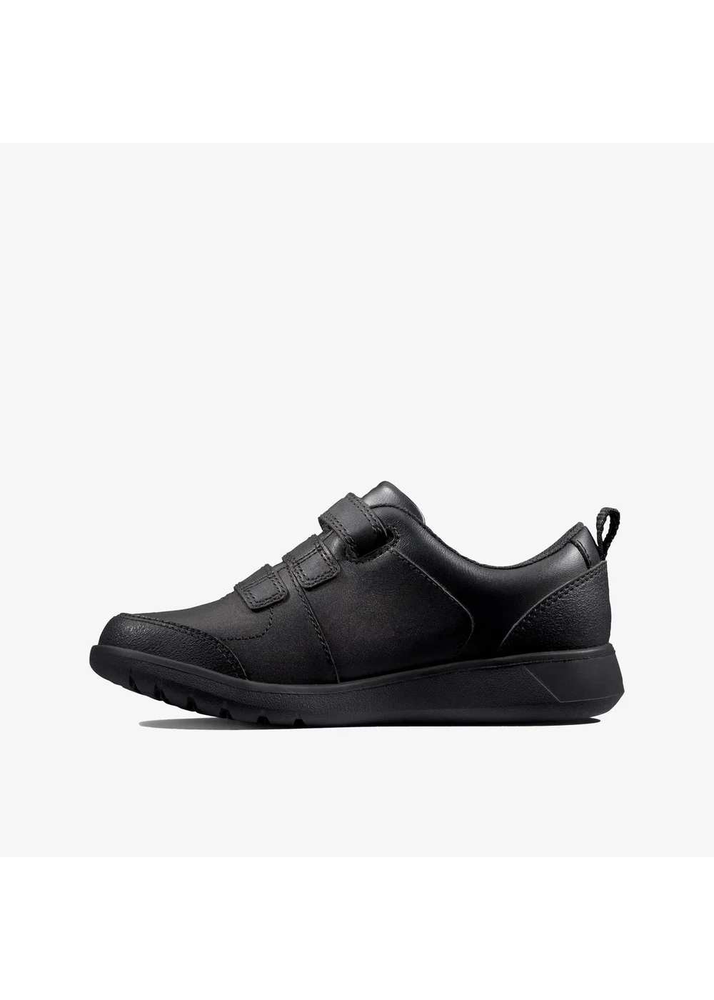 Clarks School Scape Sky Kid Black Leather Wide - 10.5 Infants Image 2