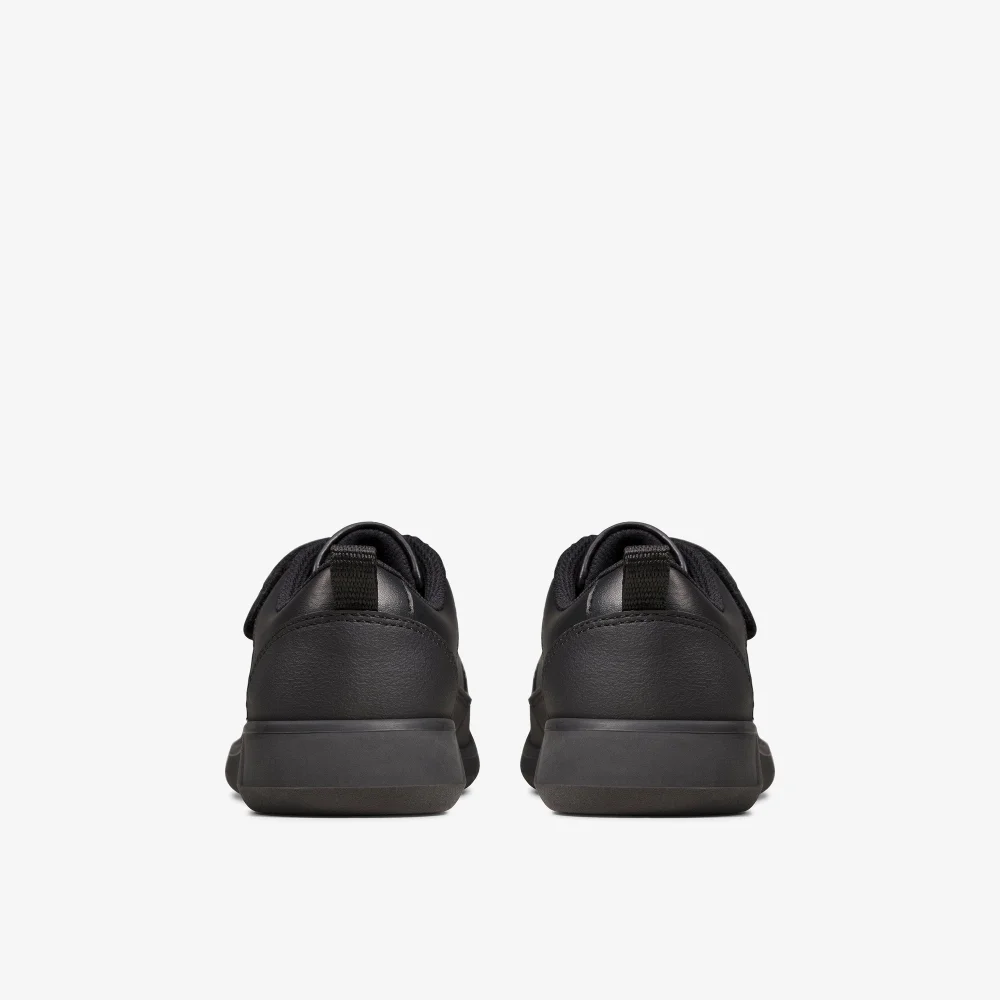 Clarks School Scape Flare Kid Black Leather Narrow - 11 Infants Image 5