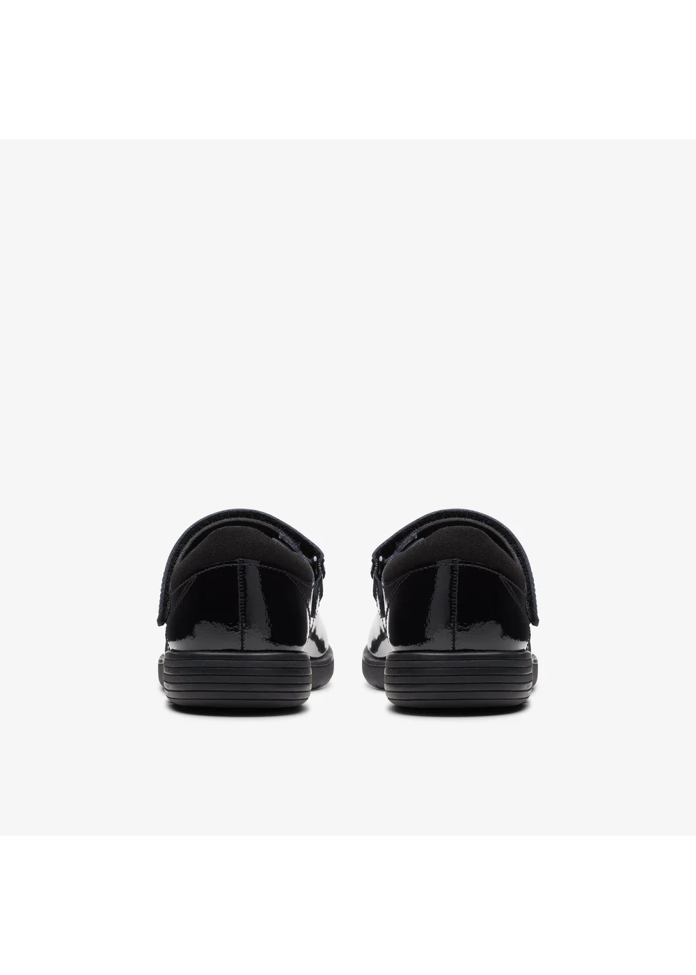 Clarks School Girls Black Jazzy Jig Kid Patent Narrow - 10 Infants Image 5
