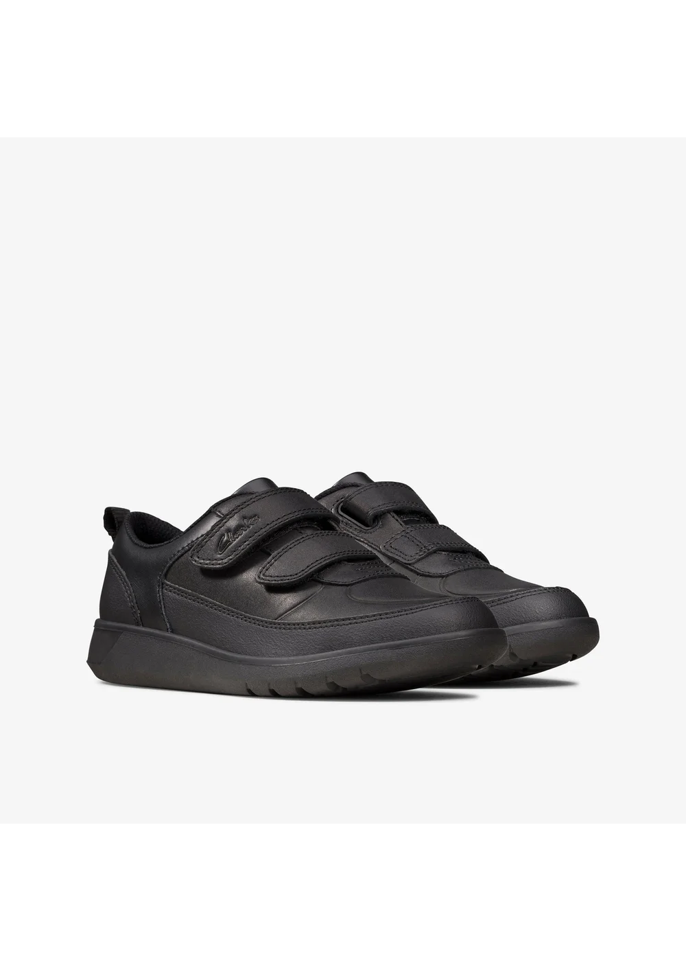 Clarks School Scape Flare Kid Black Leather Standard - 12 Infants Image 4