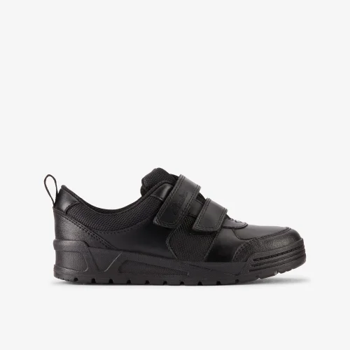 Clarks School Palmer Stride Kid Black Leather Standard - 8.5 Infant Image 1