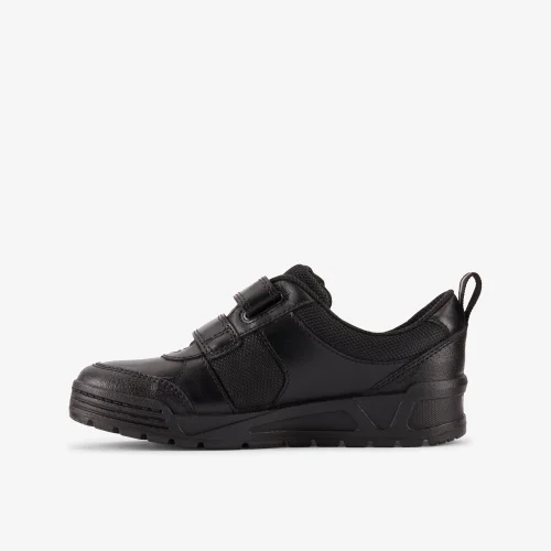Clarks School Palmer Stride Kid Black Leather Standard - 8.5 Infant Image 2