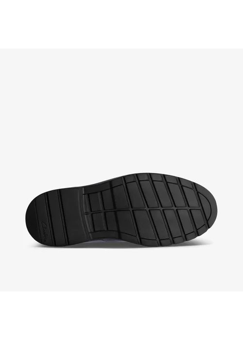 Clarks School Loxham Craft Youth Black Leather Wide - 4.5 Image 3