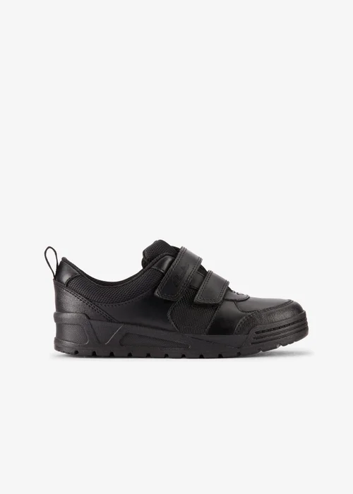 Clarks School Palmer Stride Kid Black Leather Wide - 8 infants Image 1