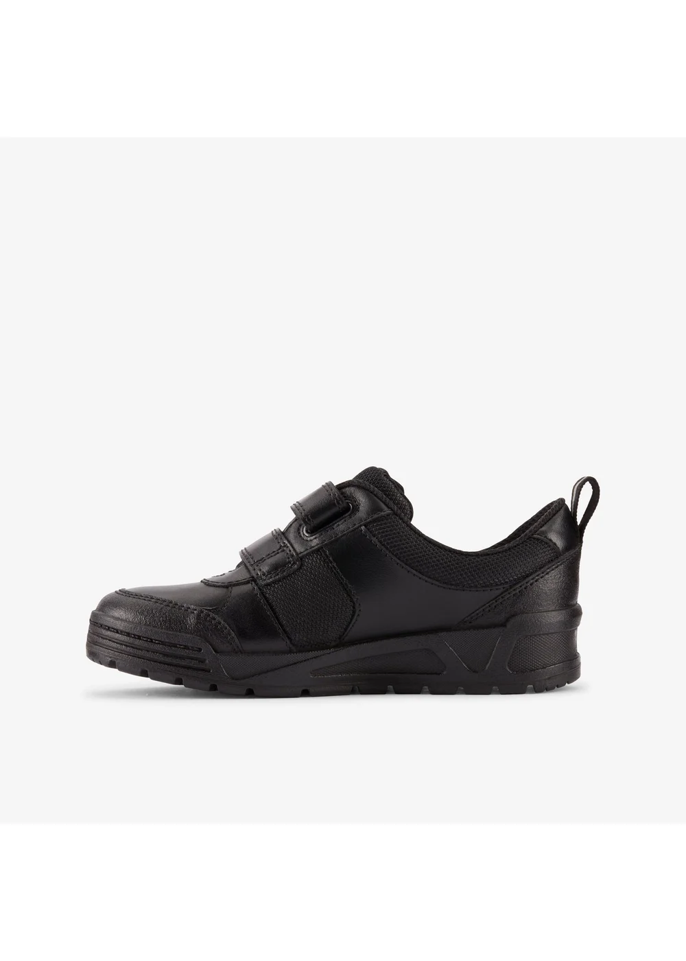 Clarks School Palmer Stride Kid Black Leather Wide - 8 infants Image 2
