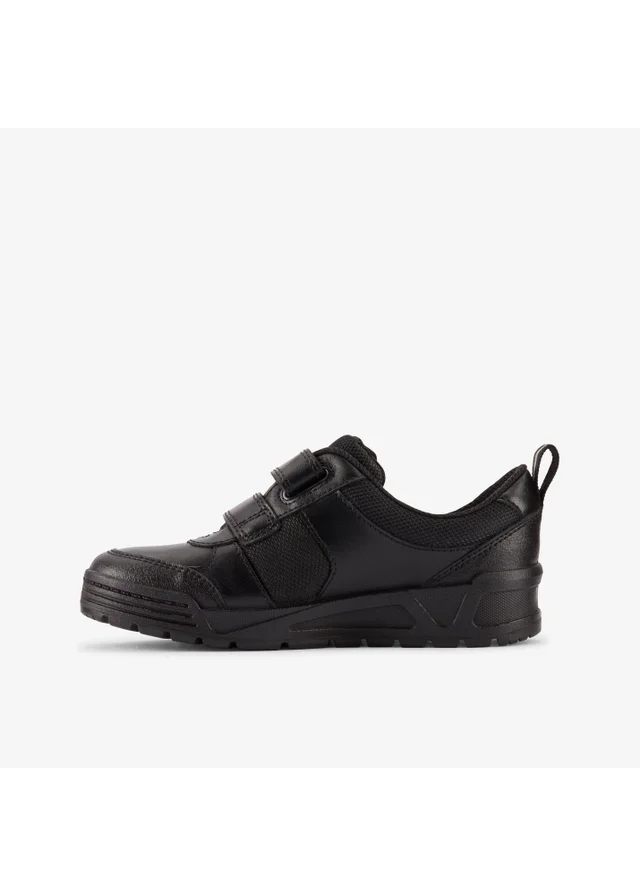 Clarks School Boys Black Palmer Stride Kid Leather Wide