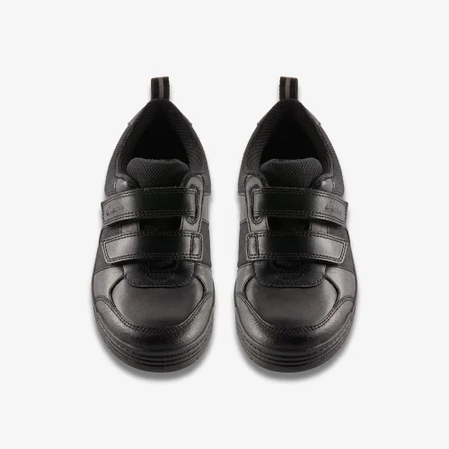 Clarks School Palmer Stride Kid Black Leather Wide - 8 infants Image 6
