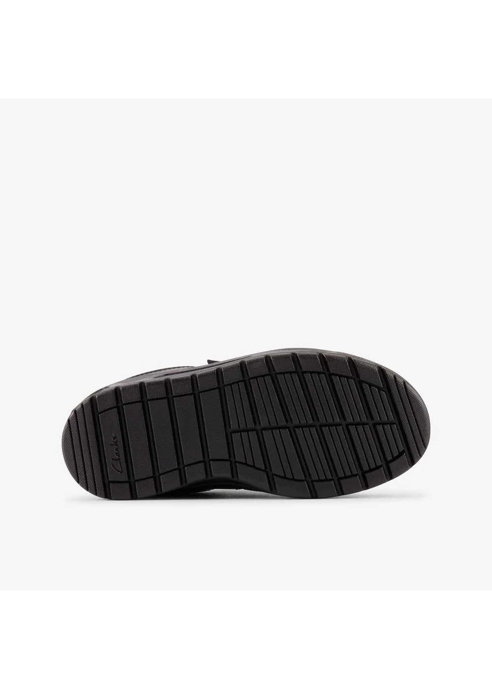 Clarks School Palmer Stride Kid Black Leather Wide - 8 infants Image 3