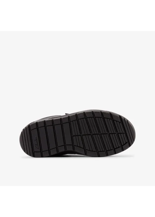 Clarks School Palmer Stride Kid Black Leather Wide - 8 infants Image 3