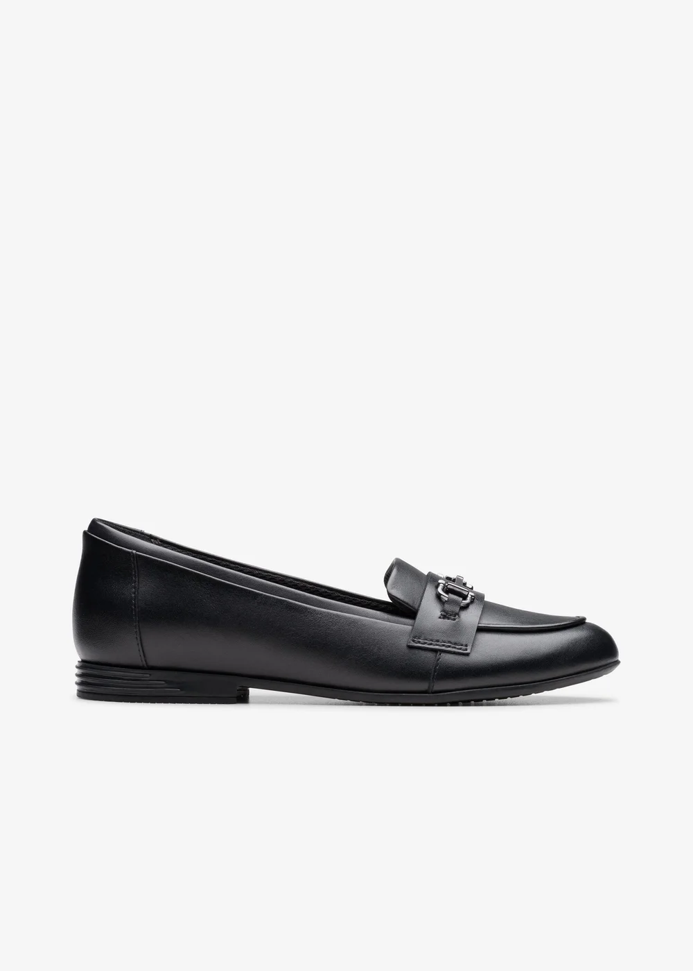 Clarks School FinjaLoafer Y. Black Leather Standard - 3 Image 1