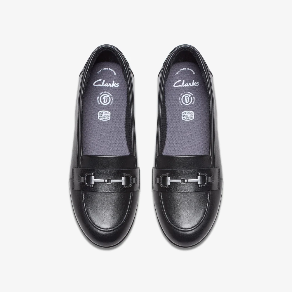 Clarks School FinjaLoafer Y. Black Leather Standard - 3 Image 6