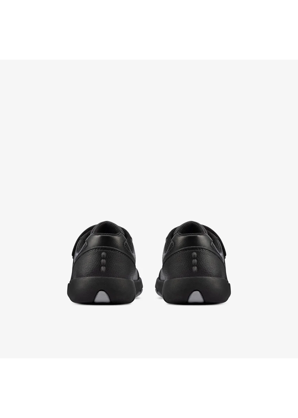 Clarks School Boys Black Rex Stride Toddler Leather Extra Wide - 7 Infants Image 5