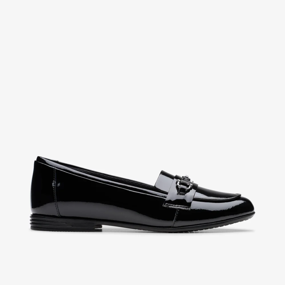 Clarks School FinjaLoafer Y. Black Leather Standard - 4 Image 1