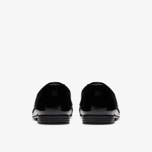 Clarks School FinjaLoafer Y. Black Leather Wide - 3 Image 5