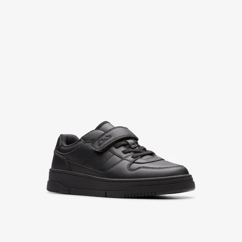 Clarks School Canyon Way Kid Black Synthetic Wide - 12 Infant Image 4