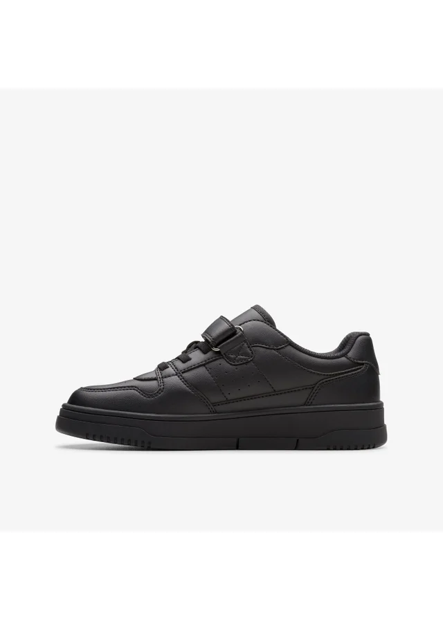 Clarks School Boys Black Canyon Way Kid Synthetic Wide