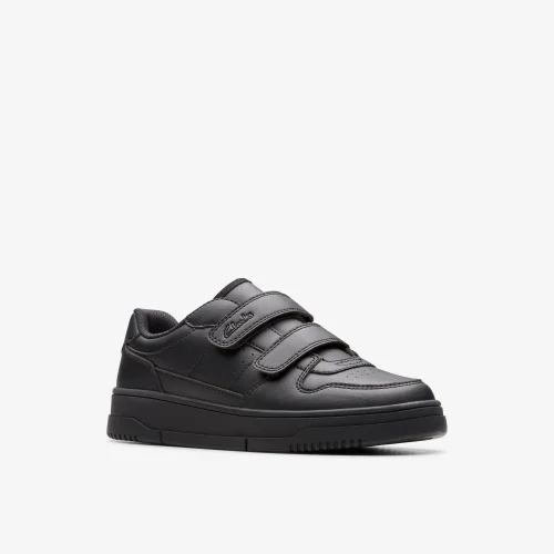 Clarks School Canyon Sky Kid Black Synthetic Wide - 10 Infant Image 4
