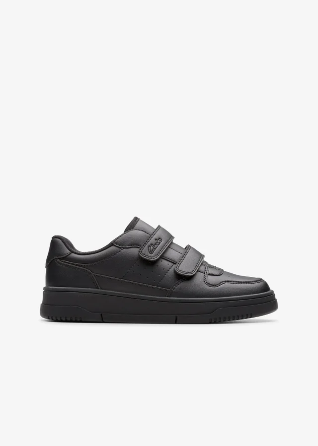Clarks School Boys Black Canyon Sky Kid Synthetic Wide