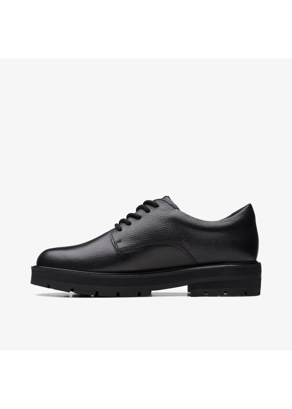 Clarks School Girls Black Prague Lace Youth Leather Standard - 4 Image 2
