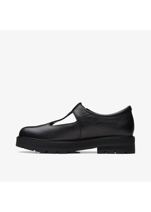 Clarks School Girls Black Prague Brill Youth Leather Standard - 5.5 Image 2