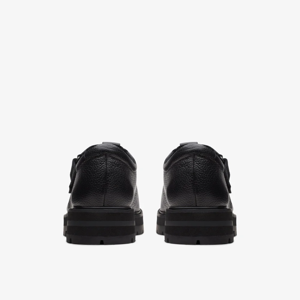 Clarks School Prague Brill Youth Black Leather Standard - 4.5 Image 5