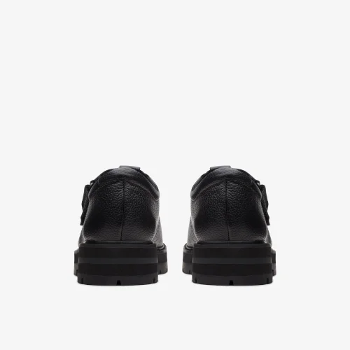 Clarks School Prague Brill Youth Black Leather Standard - 4.5 Image 5