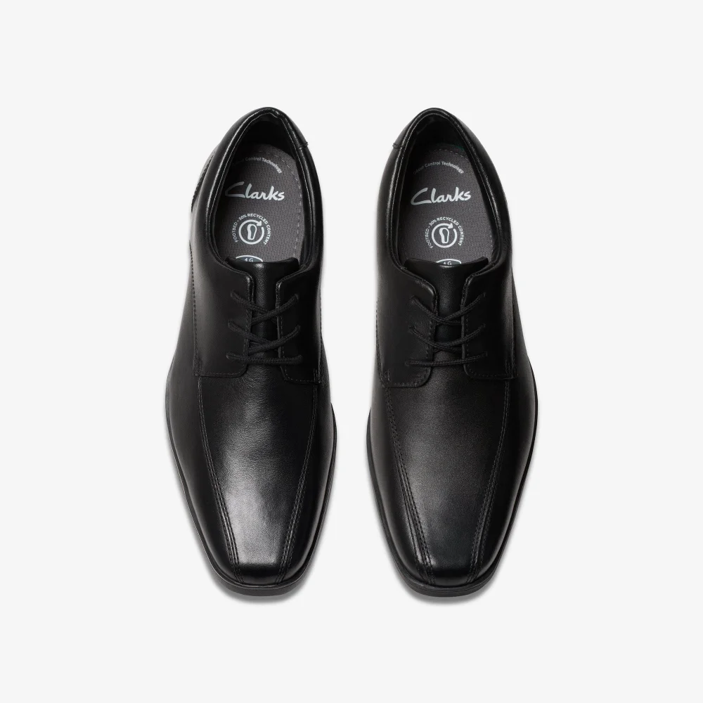 Clarks School Boys Black Scala Step Youth Leather Standard - 3 Image 6