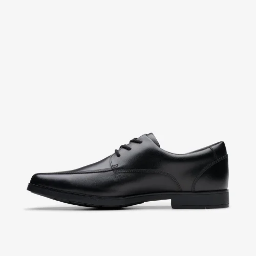 Clarks School Boys Black Scala Step Youth Leather Standard - 3 Image 2