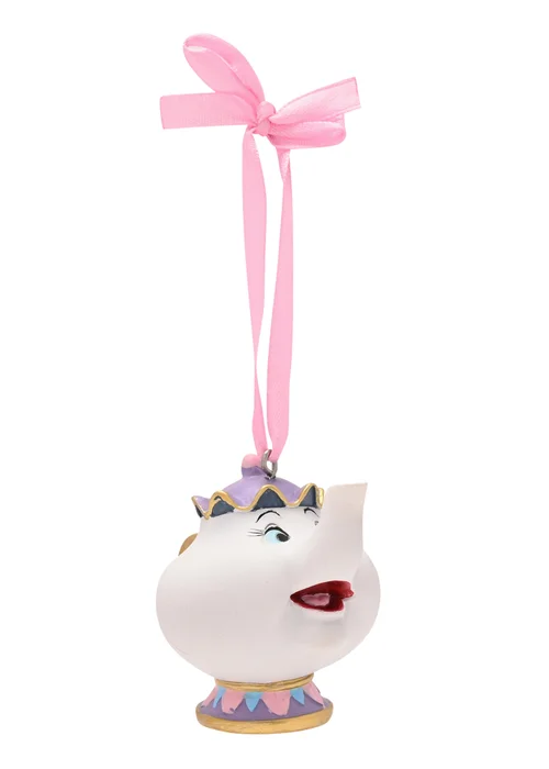Disney Chip And Mrs Potts Set of 2 Hanging Decorations - One Size Image 4
