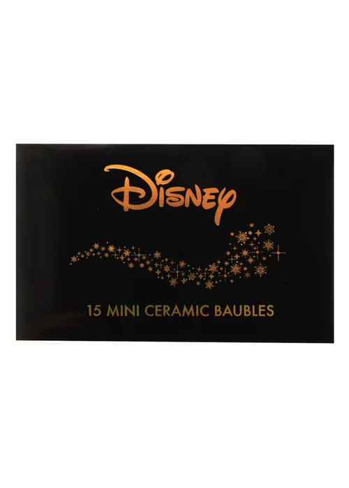 Disney Set of 15 Ceramic Baubles - One Size Image 3