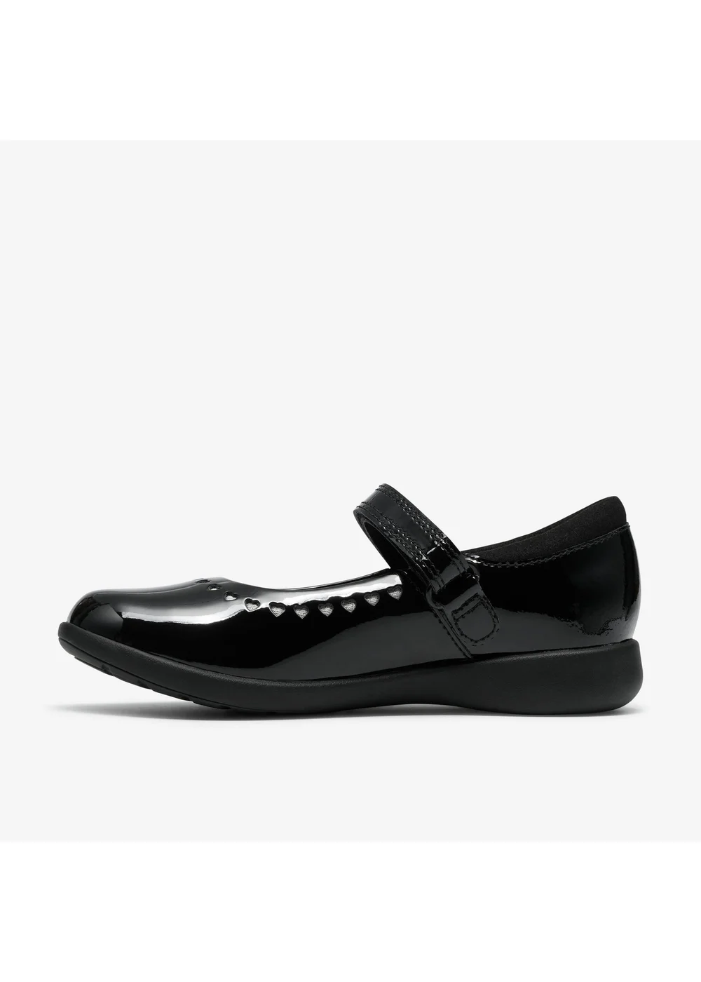 Clarks School EtchShimmer K. Black Leather Standard - 12 Infants Image 2