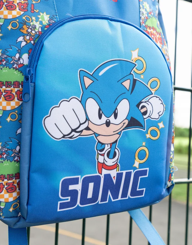 Vanilla Underground Sonic The Hedgehog Boys Blue Character Backpack (One Size)