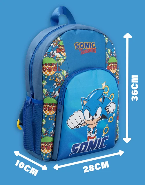 Vanilla Underground Sonic The Hedgehog Boys Blue Character Backpack (One Size) - One Size Image 6