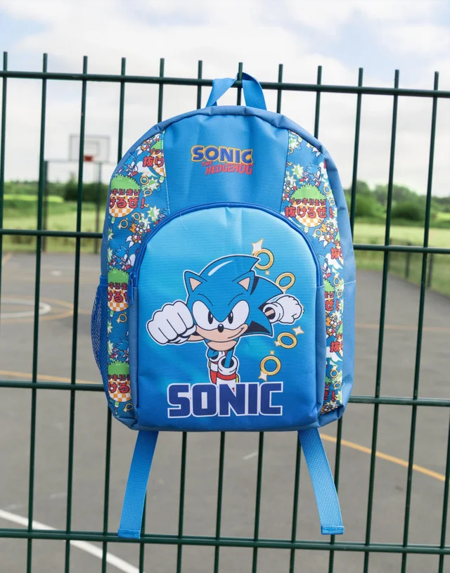 Vanilla Underground Sonic The Hedgehog Boys Blue Character Backpack (One Size)