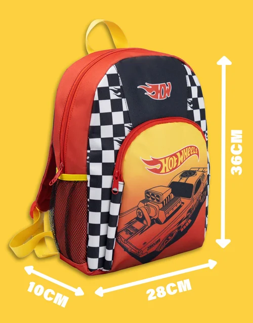 Vanilla Underground Hot Wheels Boys Red Checker Board Backpack (One Size) - One Size Image 6