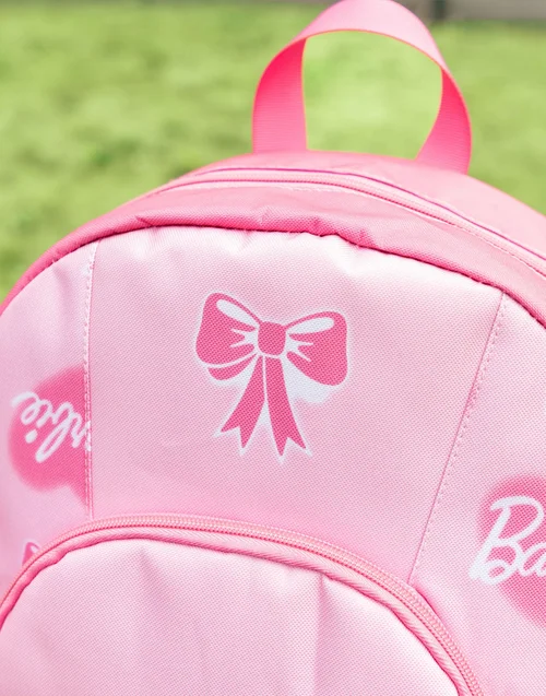 Vanilla Underground Barbie Girls Pink Heart Backpack (One Size) - One Size Image 5