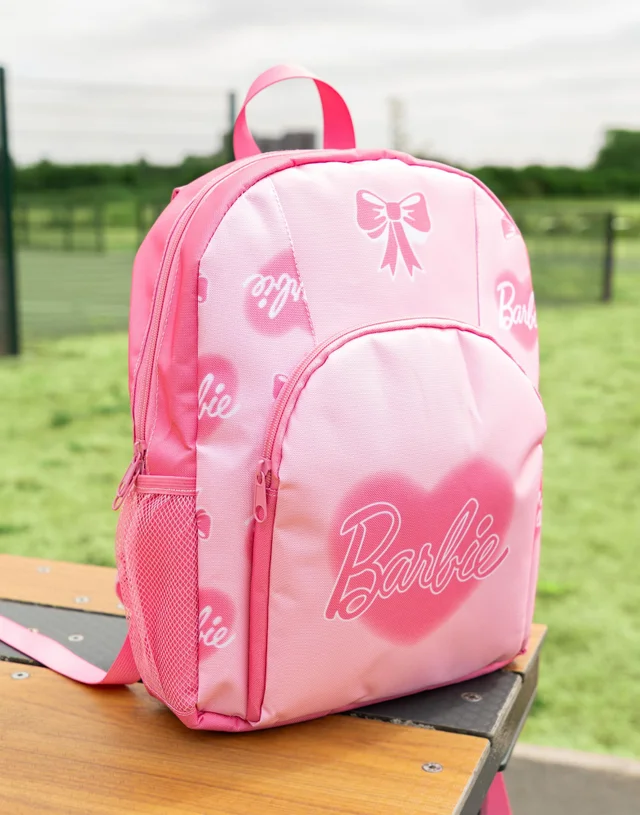 Vanilla Underground Barbie Girls Pink Heart Backpack (One Size)