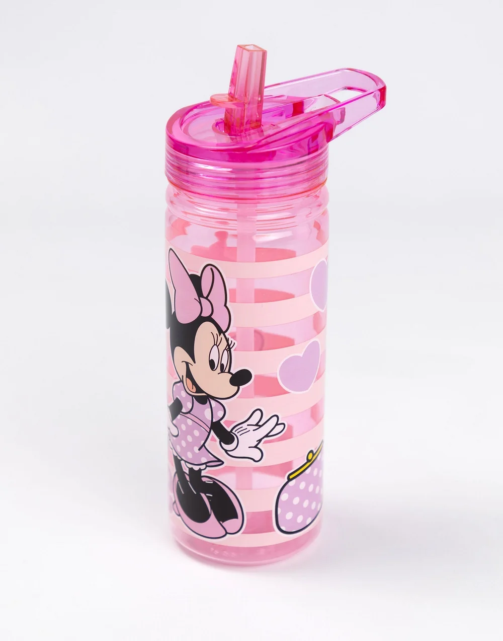 Vanilla Underground Disney Minnie Mouse Girls Pink Hearts & Stars Lunch Bag Bottle & 3 Snack Pot (One Size) - One Size Image 3