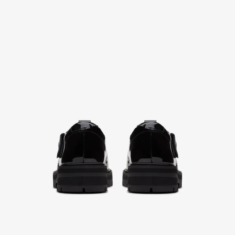 Clarks School Prague Brill Kid Black Patent Standard - 12.5 Infant Image 5