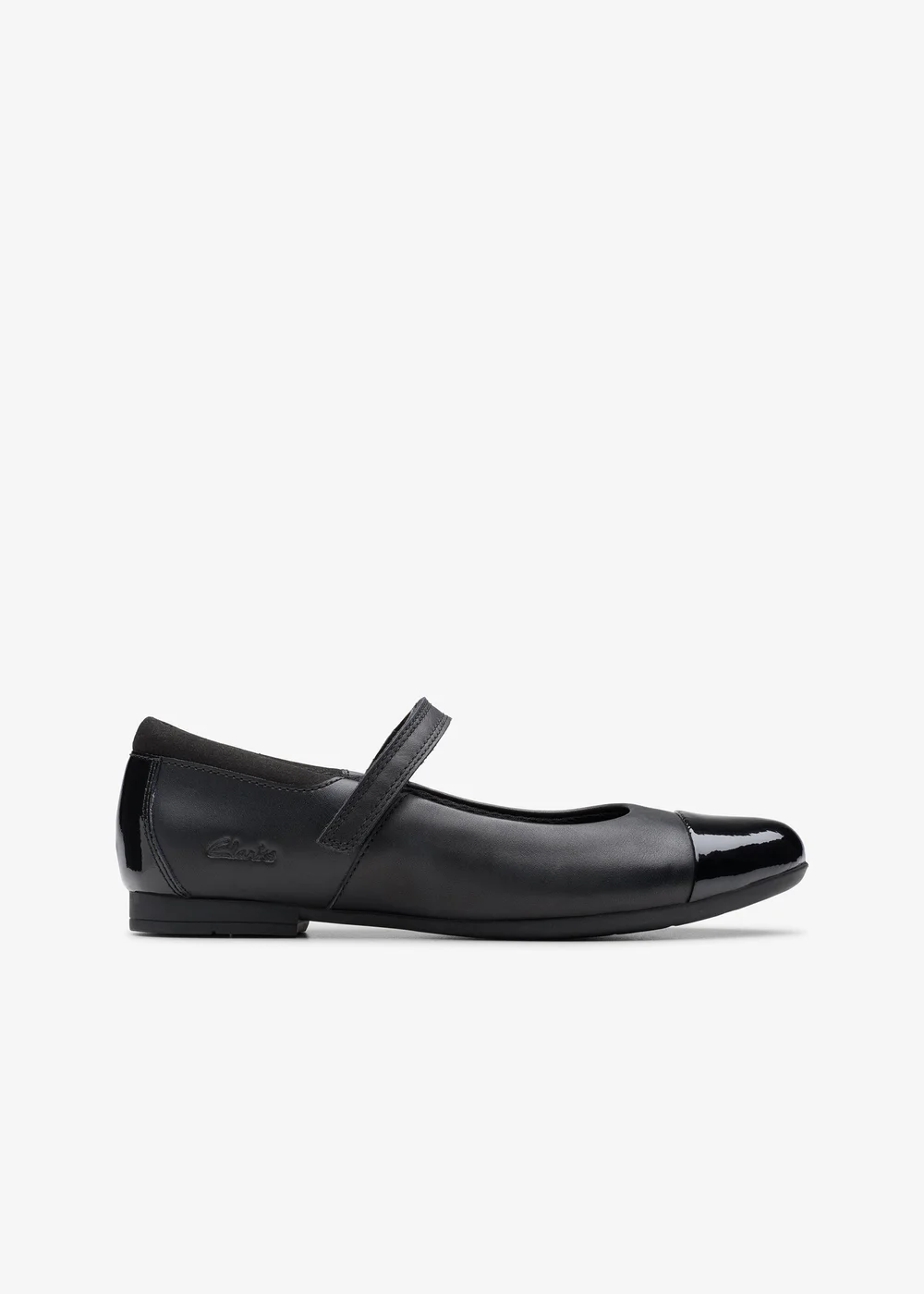 Clarks School Scala Gem Kid Black Leather Standard - 2.5 Infants Image 1