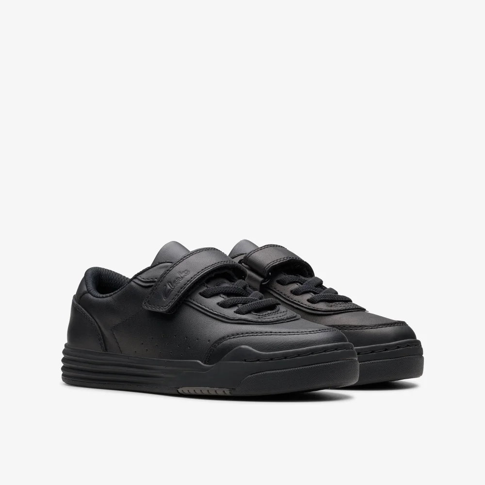 Clarks School Urban Bright Kid Black Leather Standard - 8.5 Infant Image 4