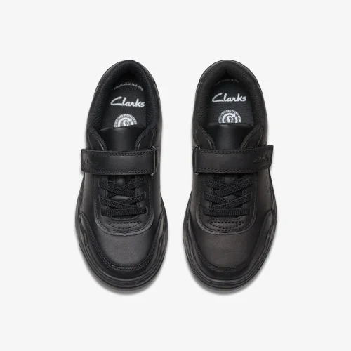 Clarks School Urban Bright Kid Black Leather Standard - 8.5 Infant Image 6