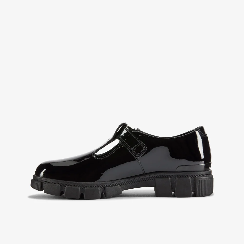 Clarks School Evyn Bar Kid Black Patent Wide - 10.5 Infant Image 2