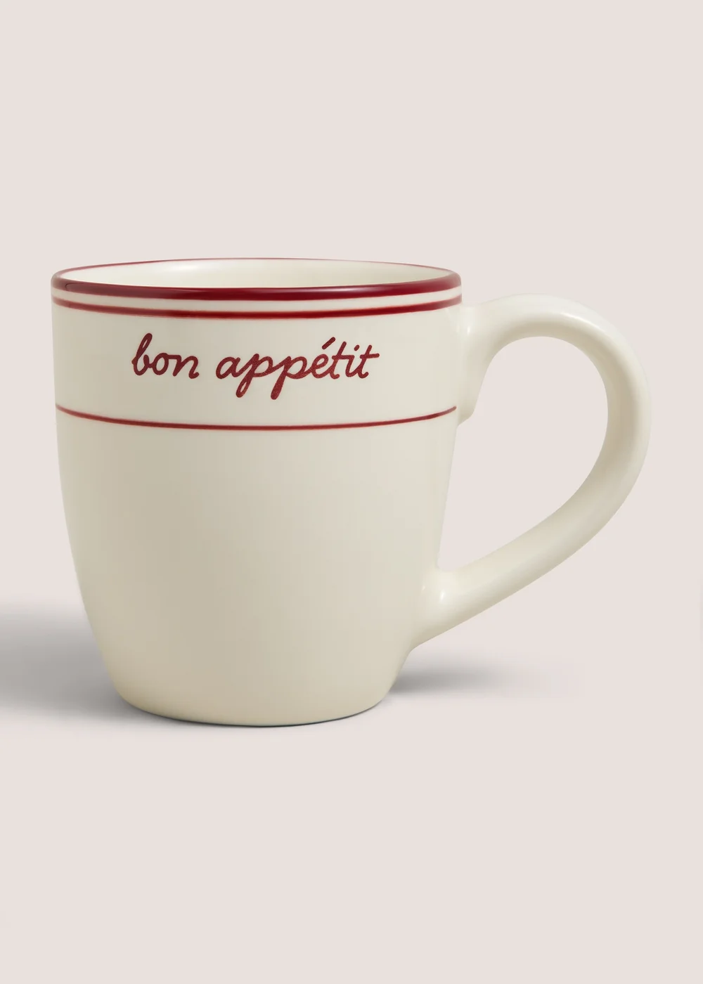Red Ceramic Bon Appetit Mug Image 1