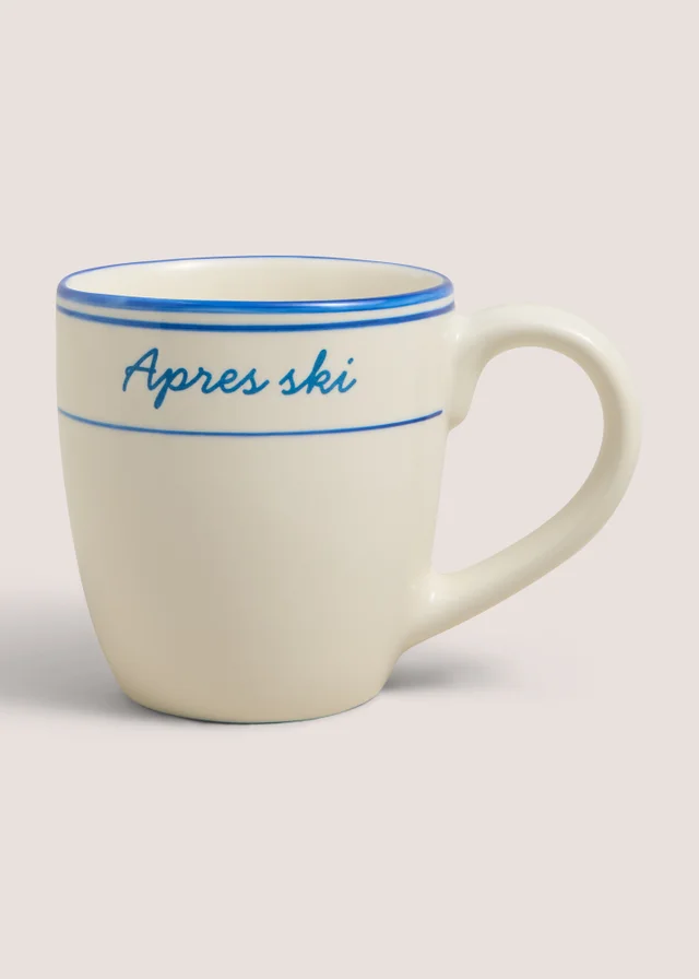 Blue Ceramic Apres Ski Mug